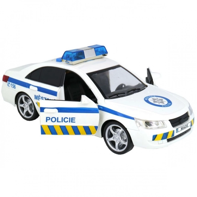 Stads politieauto met stem