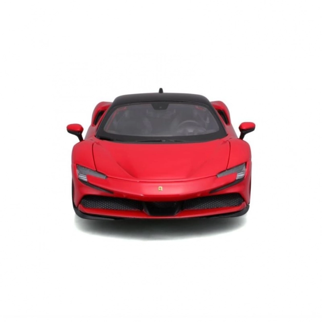 Metalen model Ferrari SF90 Stradale rood 1:18