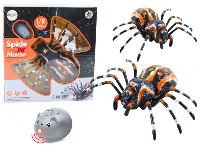 Fernbedienbarer Spinne mit Infrarotsteuerung mit Dampf- und Lichteffekten