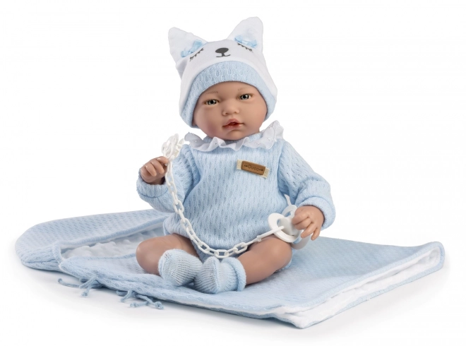 Guca 960 GAEL - poupée réaliste bébé avec sons et corps souple en tissu - 38 cm