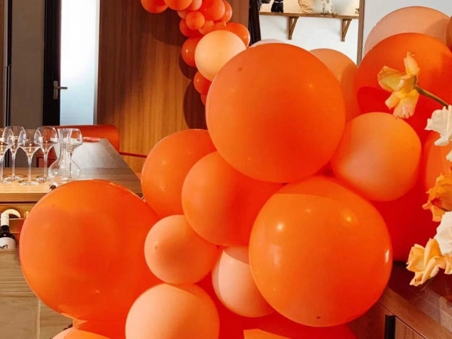 Halloween ballonnen zwart en oranje 20 stuks