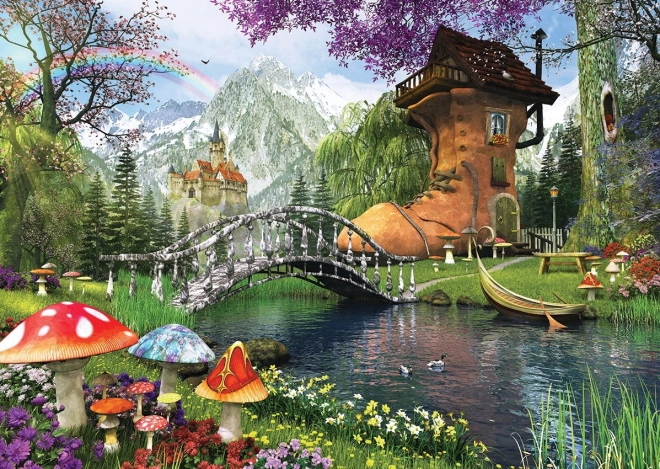 ART PUZZLE fairy-tale house in an old shoe – 1000 pieces