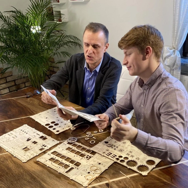 WOODEN CITY 3D puzzel Steampunk wandklok 269 onderdelen