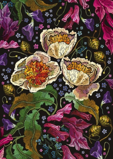 Puzzle Colorful Flowers 1000 Pieces