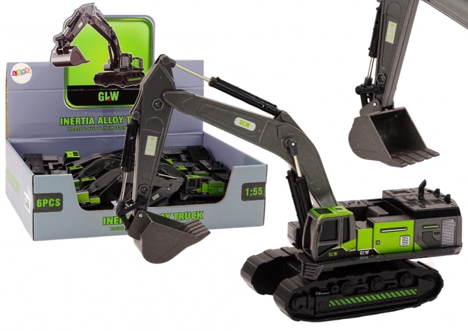 Metallraupenbagger 1:55 Schwarz-Grün