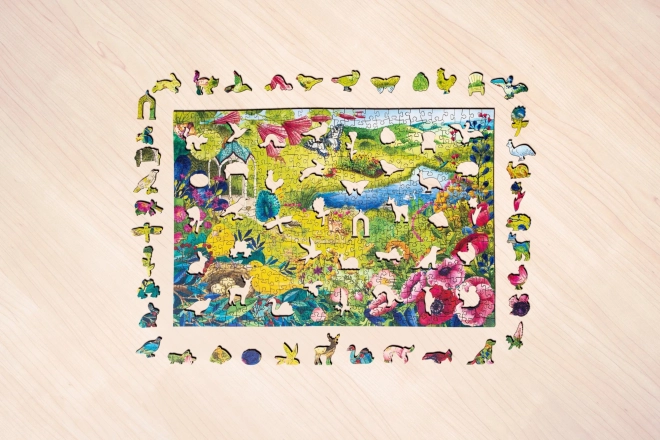 Houten puzzel Wilde tuin 500 stukjes
