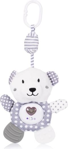 jouet en peluche à suspendre pour poussette et lit teddy bear de chipolino