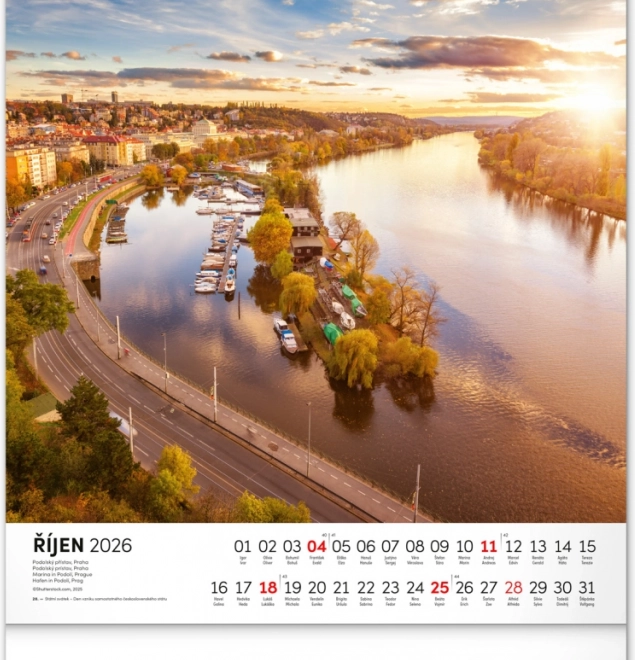 Calendrier mural Royaume des eaux 2026