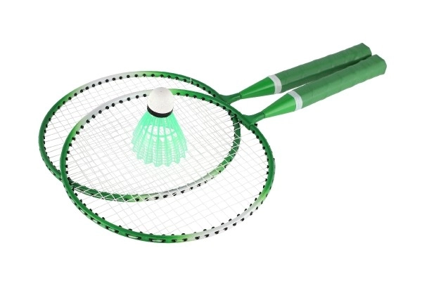 Ensemble de badminton pour enfants métal/plastique avec deux raquettes et volant
