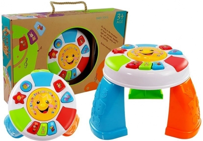 Interactive educational table for toddlers – shapes, colors, and sounds