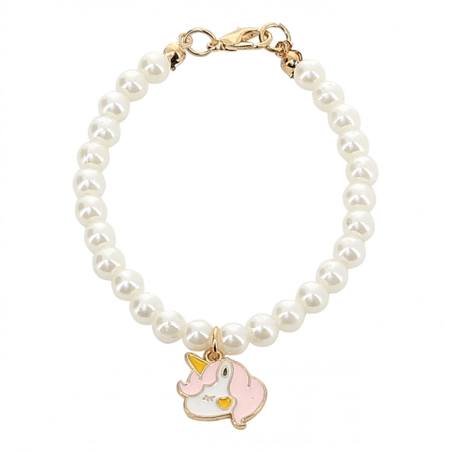 Petitcollin Parelketting met eenhoorn (voor pop 39-48 cm)