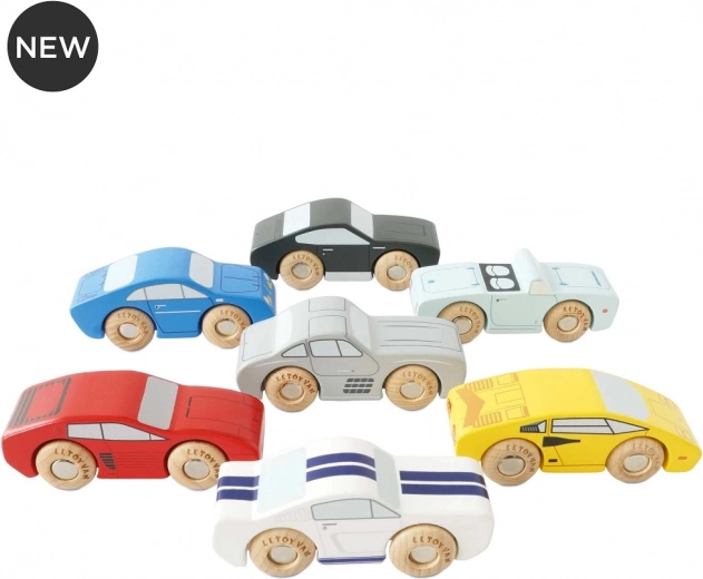 Set de petites voitures de sport en bois Le Toy Van