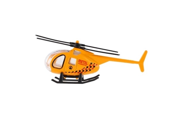 Metalen en plastic helikopter voor kinderen 10 cm