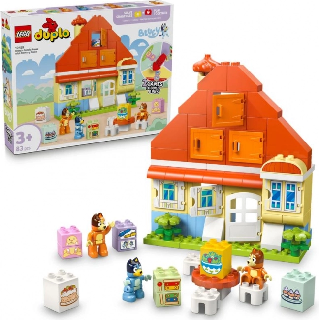 Lego duplo Bluey Family House with Memory Game