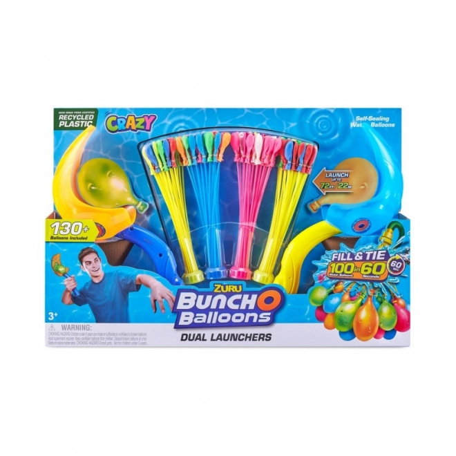 Lanceur avec 130 ballons d'eau