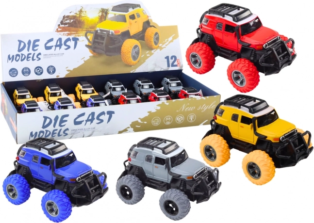 Off-road Car 1:32 Metal Rubber Wheels Lights Sounds Drive