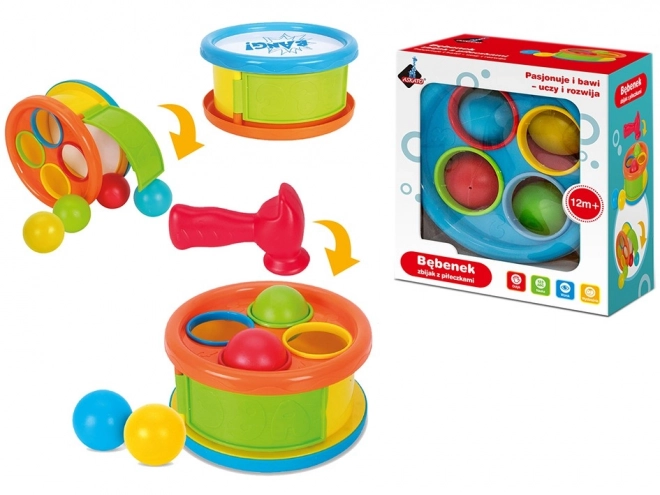 Trommel met ballen