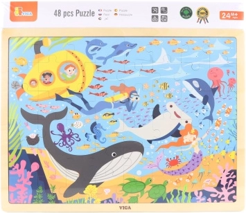 Wooden Puzzle Marine Life 48 Pieces