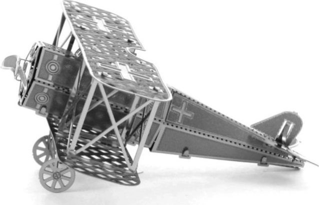 metalen 3D-model van de dubbeldekker Fokker D.VII – METAL EARTH