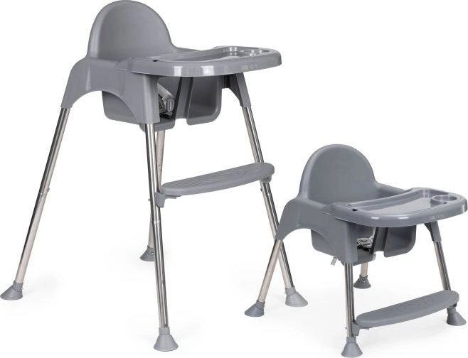 ECOTOYS Eetstoeltje 2in1 grijs