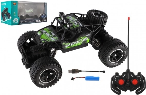RC Off-Road Car green with light