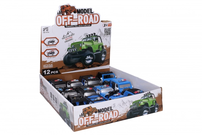 Politiewagen met terugtrekmechanisme 10 cm