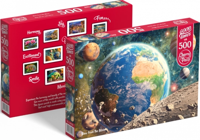 Puzzel Uitzicht vanaf de Maan 500 stukjes