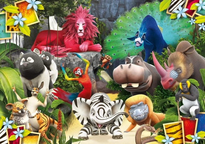 Beidseitiges Puzzle Clementoni Zafari: Im Dschungel 104 Teile