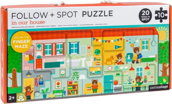 Petit Collage labyrinthe et puzzle notre maison