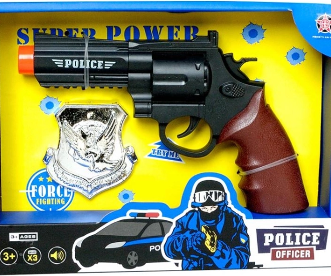 Polizeipistole mit Abzeichen PLEJO