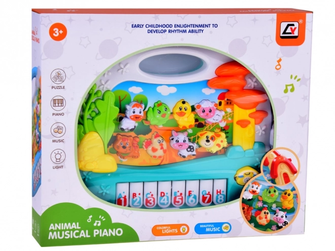 Educatieve interactieve pianotoetsenbord met dieren Boerderij ZA5331