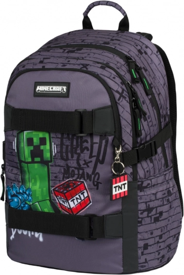 Set 3 Skate Baagl Minecraft TNT: Rucksack, Federmäppchen, Beutel