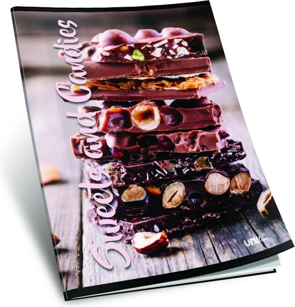 Schoolschrift A4 gelijnd 40+2 bladen – chocolade