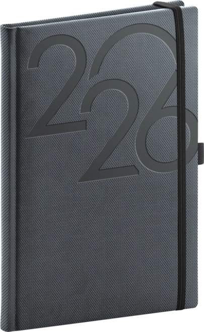 Weekly Diary Ajax 2026 Black 15 x 21 cm