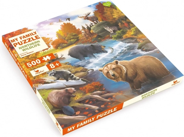 Magellan familiepuzzel Wilde dieren van het Noorden 500 stukjes