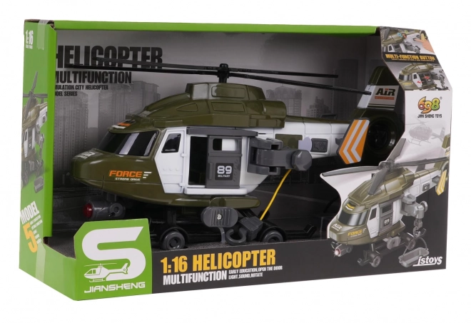 Military Rescue Helicopter 1:16
