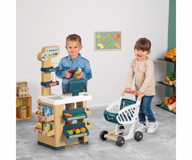 Kindersupermarkt met elektronische kassa