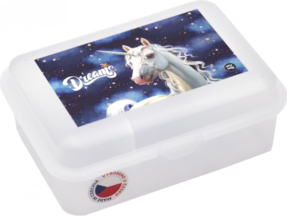 Broodtrommel met vakje unicorn