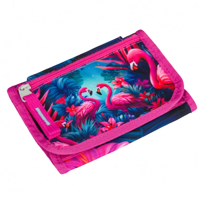 BAAGL Portemonnee voor om de nek Flamingo's
