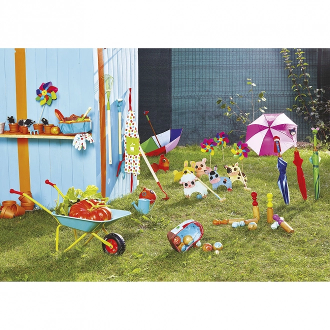 Kinderregenschirm mit Vogelgriff