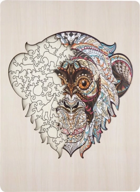 Contourpuzzel aap 133 stukjes