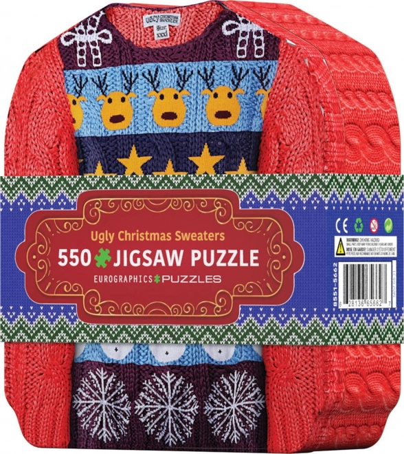 Kersttruien Puzzel in blikken doos 550 stukjes