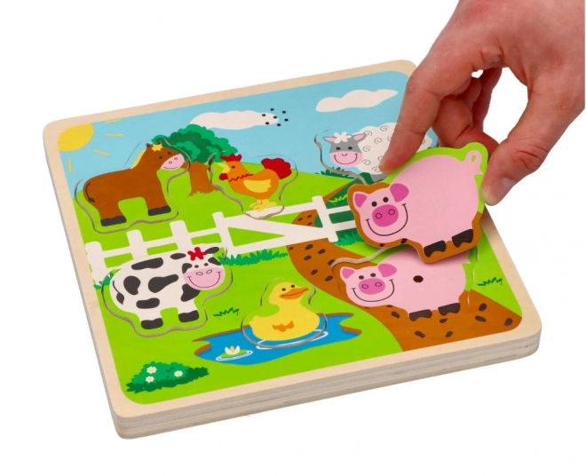 Geluids puzzel - boerderijdieren