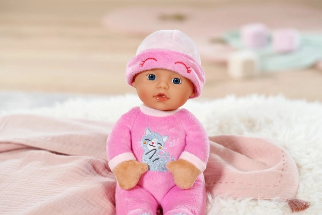 Schlafpuppe für Babys dunkelrosa 30 cm