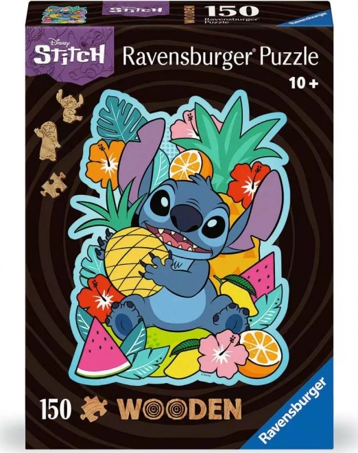 Ravensburger houten contourenpuzzel Disney: Stitch 150 stukjes