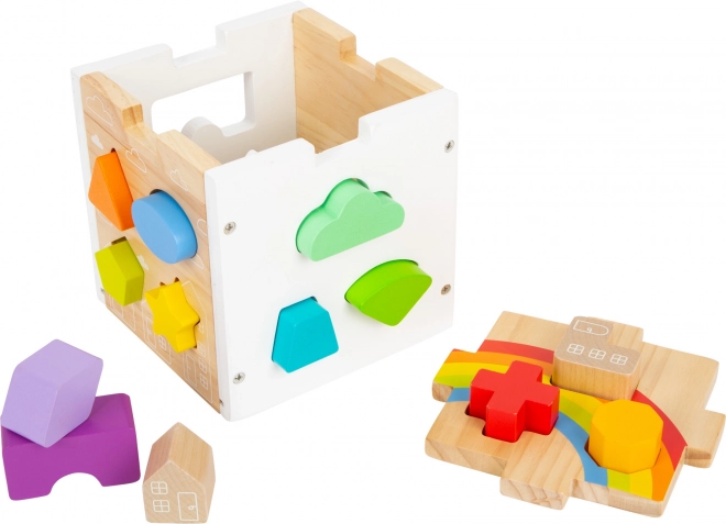 Small Foot Regenboog Insteek Motorische Kubus