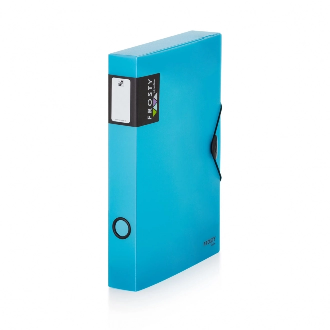 Box mit Gummiband A4 Maxi Opaline Frosty Blau