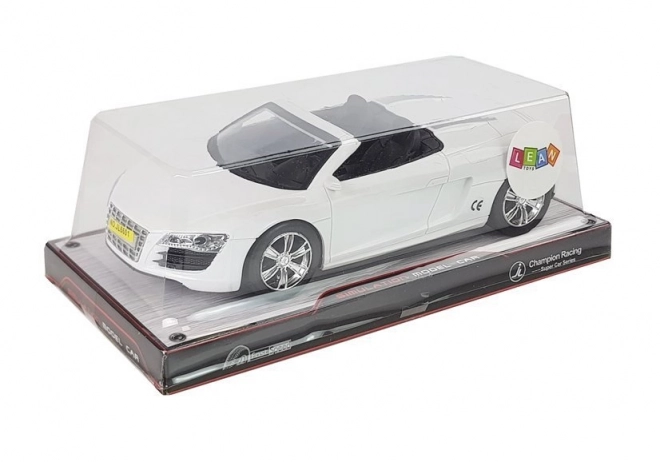 Weißes Cabrio-Auto mit Aufziehmotor 1:18