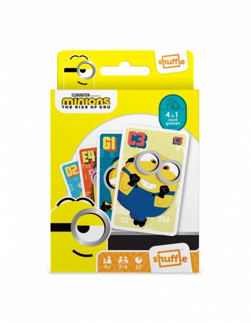 Kaartspel Shuffle Fun 4 in 1 Minions: De intocht van Gru