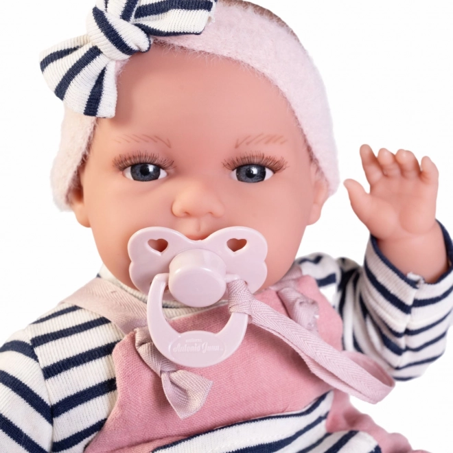 Realistic Baby Doll Antonio Juan Toneta with Sounds and Soft Fabric Body - 34 cm